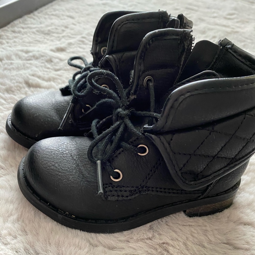 Gently worn Garanimals toddler girl's black boots